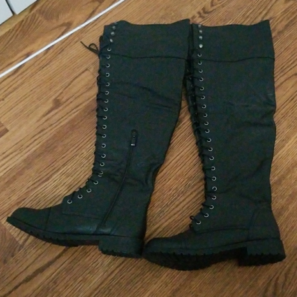 Over Knee lace up boots